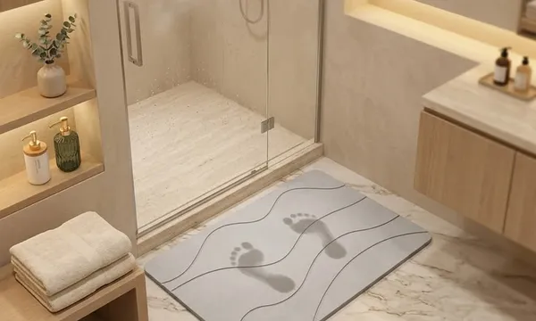 Alfombrilla de Diatomita: Secado Rapido para tu Baño