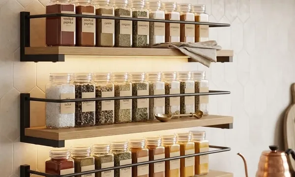 Especiero de Madera para Cocina: Orden y Estilo Natural