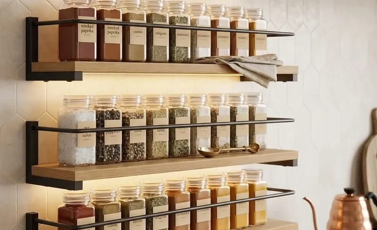 Especiero de Madera para Cocina: Orden y Estilo Natural