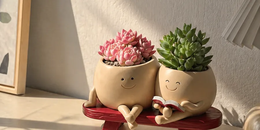 Macetas Kawaii con Suculentas: Decoracion Cute y Relajante