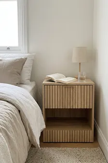 Mesita de Noche Redonda de Madera: El Detalle que Mejora tu Cuarto