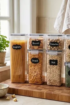 Set de Botes Hermeticos para Despensa: Orden de una Vez