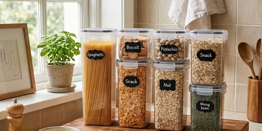 Botes Cocina Hermeticos: Set de 8 Piezas para Organizar Despensa